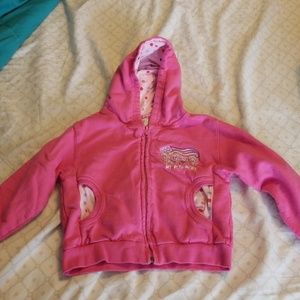 Girls Pink Zipup